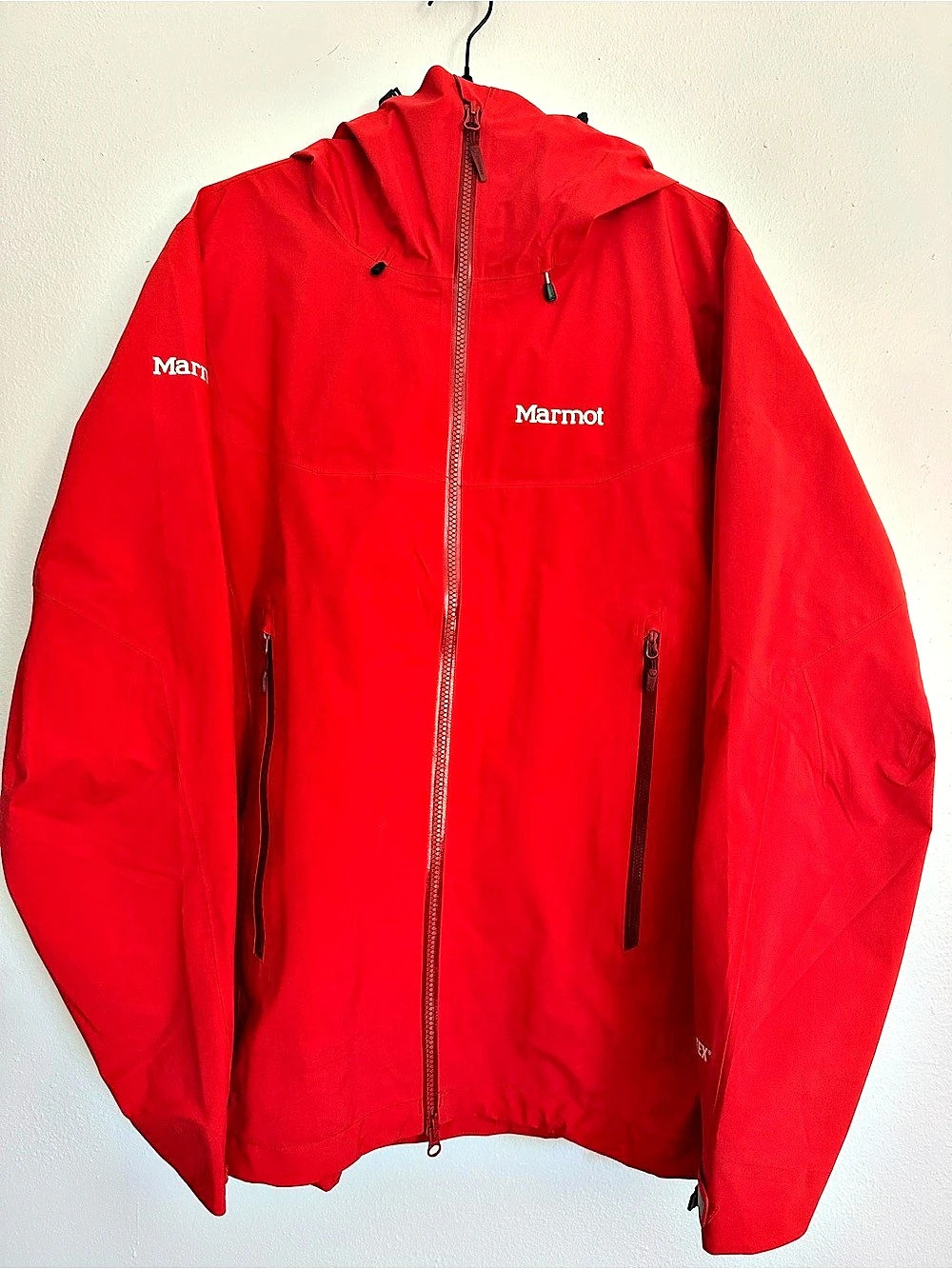 NWOT Marmot Starfire GORE-TEX Hooded Performance Windbreaker Red XL